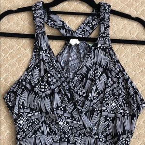 NWT Black/White Patterned Romper